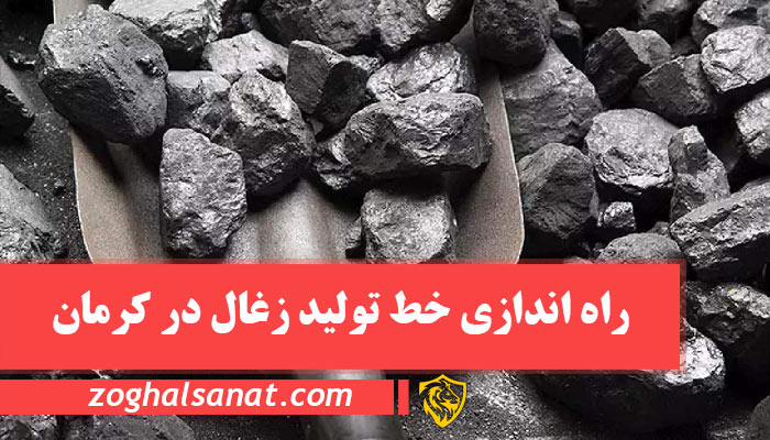 راه اندازی خط تولید زغال در کرمان